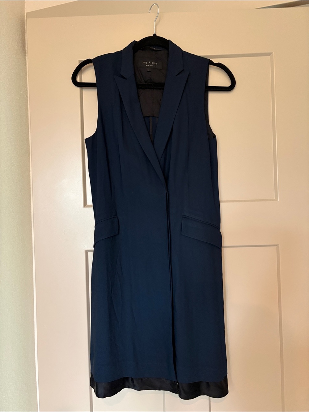 Women’s Rag & Bone Blazer Dress- Navy Size 2 (sleeveless)